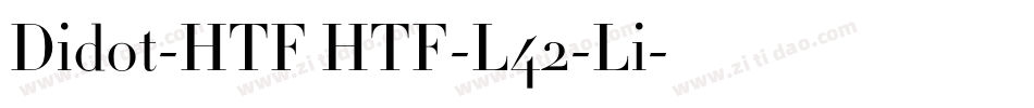 Didot-HTF HTF-L42-Li字体转换